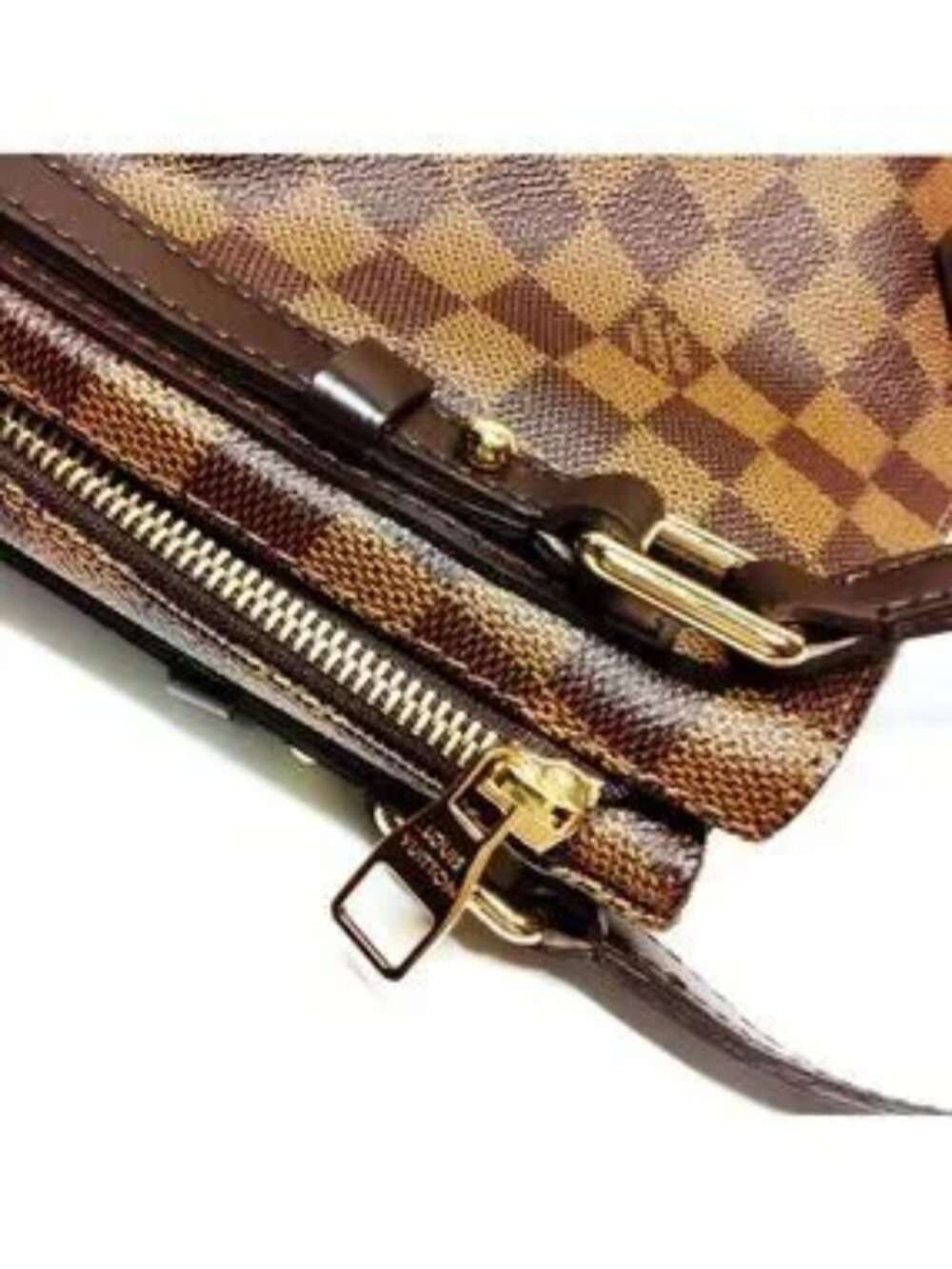 Authentic Louis Vuitton Ava Rivington Damier Ebene Shoulder Bag Luxury Tote - Picture 9 of 16